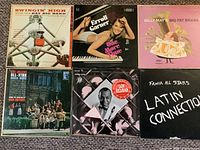 All six LP covers arranged