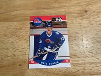 Front view of Mats Sundin rookie card