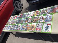 Full table showing all 34 Xbox 360 games spread out