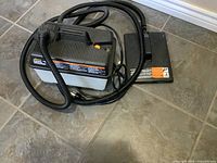 Full view of Wagner 705 steamer with hose and plate