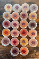 All 22 Scentsy sample cups arranged in a grid