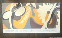 Full view of the poster laying flat showing complete artwork and publisher border