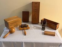 All items arranged on table for overview
