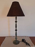 Full view of lamp unlit on surface