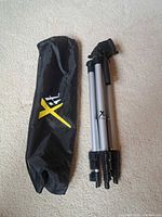 Folded tripod and carry bag