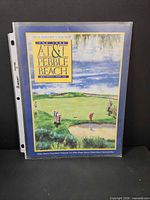 Front cover of 1996 AT&T Pebble Beach National Pro-Am program in plastic sleeve