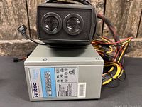 PSU and infrared sensor side-by-side showing overall appearance and cabling