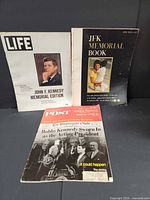 Front view of all three magazines