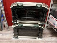 Two Plano 732 tackle boxes stacked, showing overall condition and color
