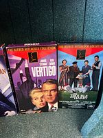 Vertigo and The Trouble with Harry VHS tapes front covers