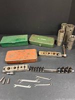 Overview of all vintage tools laid out