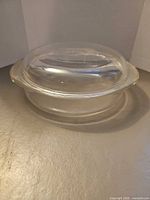 Casserole dish with lid assembled