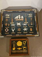 Both framed shadow boxes side by side showing overall appearance