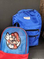 Both backpacks front view