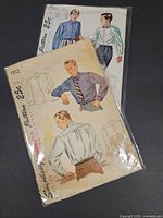 Front view of both Simplicity pattern envelopes numbers 1952 and 2543