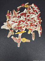 pile of assorted vintage cigar bands