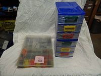 Cabinet and both compartment boxes overall view