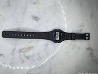 Front view showing face, strap, bezel accents