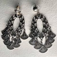 Front view showing overall design and dangles