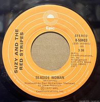 Label side of Epic 8-50403 showing artist, title and copyright details