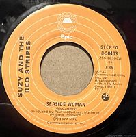 Side A label of the Seaside Woman single