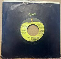 Front of black Apple sleeve with A-side label visible