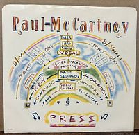 Front of picture sleeve with Paul McCartney art design