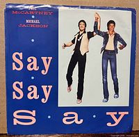 Front of picture sleeve showing artists and title