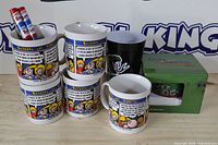 Group shot of all drinkware and boxed mug