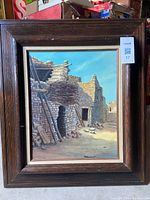 Framed painting front view