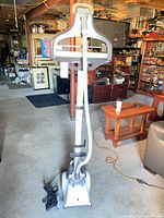 Full view of Rowenta upright garment steamer showing entire unit