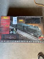 Front of boxed Rail King Keystone Freight Express set