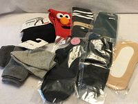 Group shot of all hosiery items