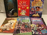 All six children's books displayed front covers