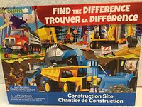 Front of box showing title, construction site artwork