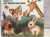 Front of sealed HaHaLand Soft Sensory Baby Book box