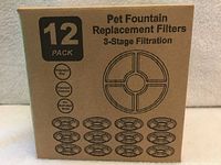 front of box showing product name, 12-pack icon and filter graphics