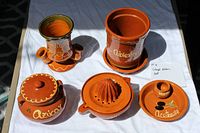 Overview of all five terracotta pieces