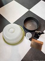 All five baking items laid out together