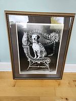 Full view of framed print showing subject and frame
