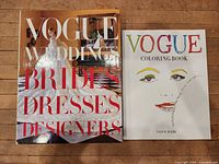 Both Vogue books front covers visible