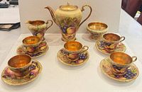 Full coffee service displayed