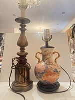 Both lamps side by side showing overall forms and sockets
