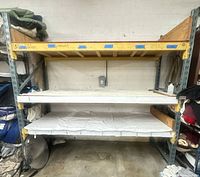 Full view of shelving unit front