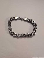 Full view of Byzantine link bracelet laid flat