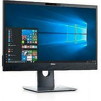 Front view of Dell P2418HZM monitor powered on