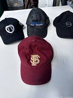 All four caps front view
