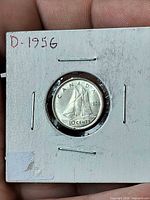 Reverse of 1956 Canadian dime in 2×2 flip