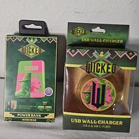 Both boxed Wicked charging accessories side by side