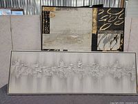 Both canvas artworks together for scale and comparison